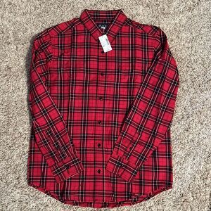 NWT- Place - Men’s Tartan Button Down - Size S